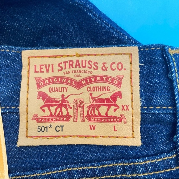 Levi’s 501 CT Western Jeans Taper Leg High Rise Button Fly Jeans Size 31 x 34” - Picture 8 of 11